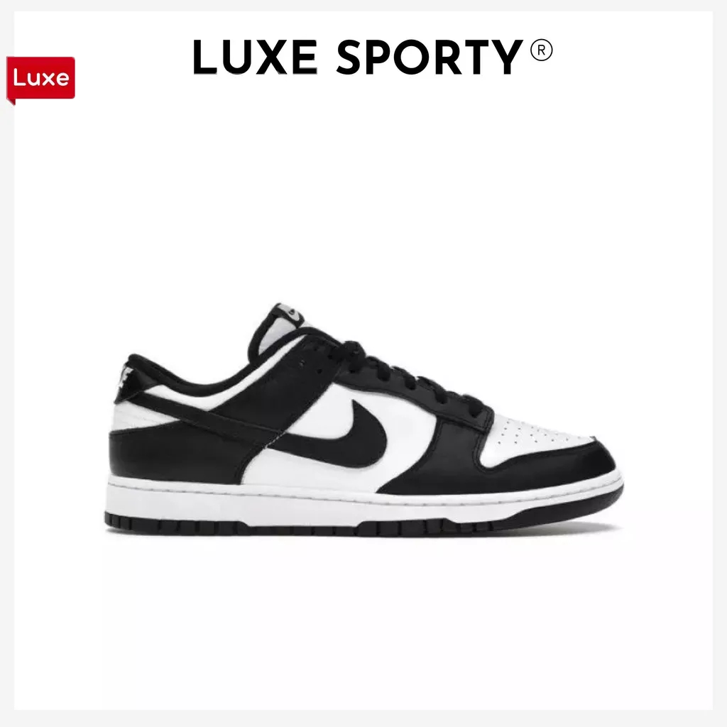 ของแท้100% Nike Dunk low white black Dunk low panda รองเท้า nike