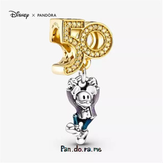 [พร้อมส่ง สินค้าแท้ 💯] Pandora Disney Parks Mickey Mouse 50th Anniversary Dangle Charm