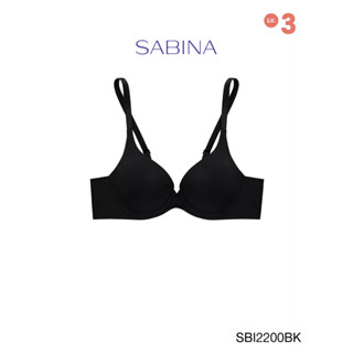 Sabina เสื้อชั้นใน มีโครง รุ่น Modern V รหัส SBI2200BK สีดำ