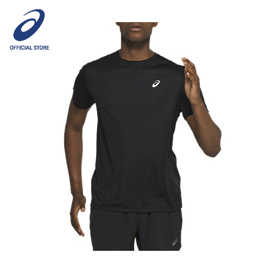ASICS : 2011A813.001 KATAKANA SS TOP MEN RUNNING ผู้ชาย เสื้อคอกลม ของแท้  PERFORMANCE BLACK
