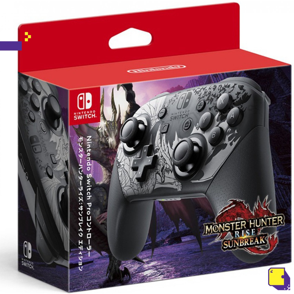 [+..••] พร้อมส่ง ผ่อน 0% | NINTENDO SWITCH PRO CONTROLLER [MONSTER HUNTER RISE: SUNBREAK EDITION] (เกม Nintendo Switch™ )