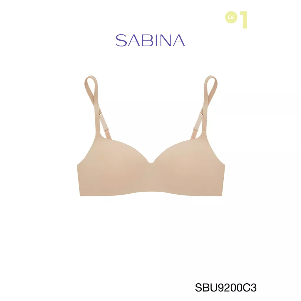 SABINA BRALESS | PRETTY PERFECT เสื้อชั้นในไม่มีโครง รหัส SBU9200C3 สีเนื้อเข้ม