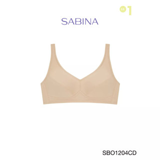 Sabina เสื้อชั้นใน Invisible Wire (ไม่มีโครง) รุ่น Function Bra รหัส SBO1204CD สีเนื้อเข้ม