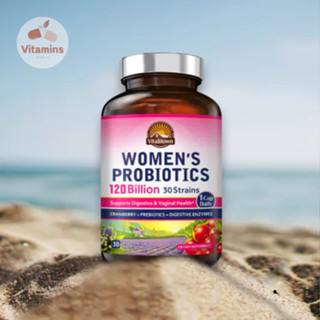 Vitalitown Women’s Probiotics 120 Billion CFUs 1 Daily , 30 Strains, with Prebiotics (V.745)