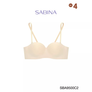 Sabina เสื้อชั้นใน Invisible Wire (ไม่มีโครง) รุ่น Doomm Doomm รหัส SBA9500C2 สีเนื้ออ่อน