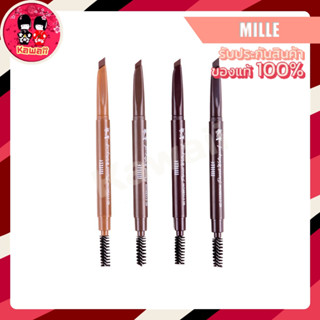 Mille ดินสอเขียนคิ้วปลายตัด 6D Eyebrow Pencil Waterproof 2g.