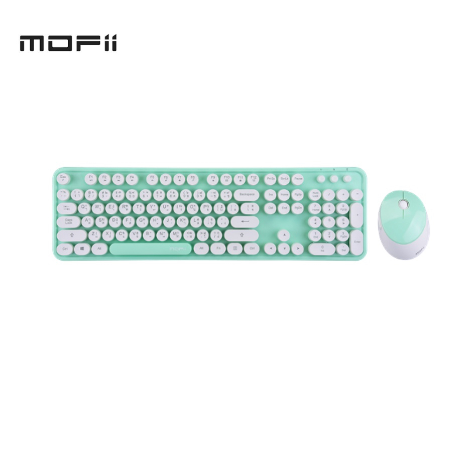 CLEARANCE SALE!! (แป้นพิมพ์สกรีนไทย)MOFii Sweet PLUS Wireless Media Combo สีพิเศษน่ารักสดใส