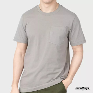 GALLOP : เสื้อยืดคอกลมแขนสั้น รุ่น GT9132 สีกากี / ราคาปกติ 790.-