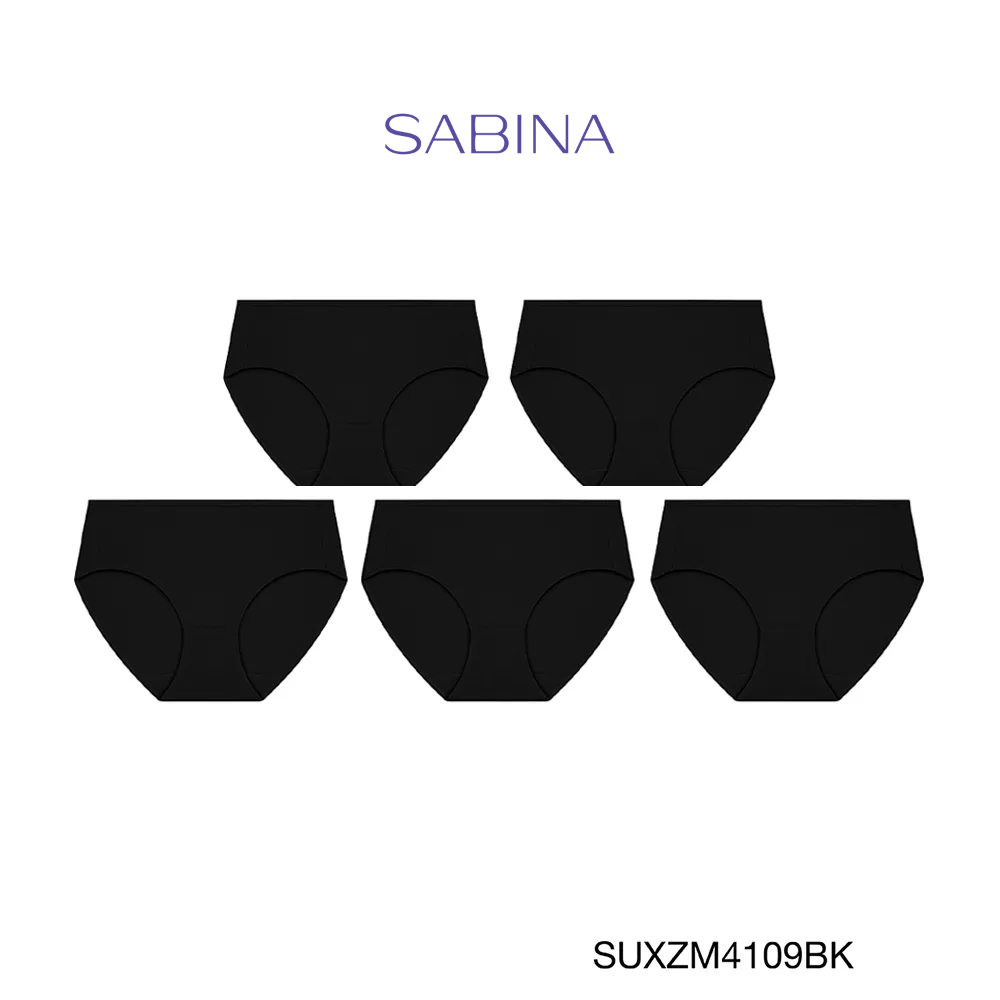 ซื้อ Sabina กางเกงชั้นใน (Set 5 ชิ้น) รุ่น Panty Zone รหัส SUXZM4109BK สีดำ