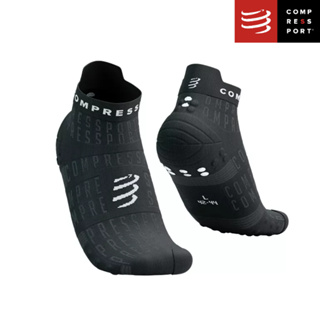 Compressport ถุงเท้าวิ่ง ข้อสั้น ลิมิตเต็ท สีดำ Pro Racing Socks v4.0 Run Low - Black Edition 2023