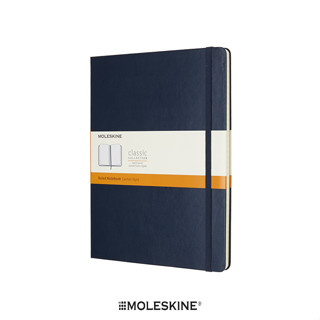 Moleskine สมุดบันทึก สมุดโน๊ต ปกแข็ง สีน้ำเงิน ขนาดใหญ่พิเศษ 19x25 ซม MOLESKINE NOTEBOOK XL HARD COVER SAP.BLUE 19X25CM