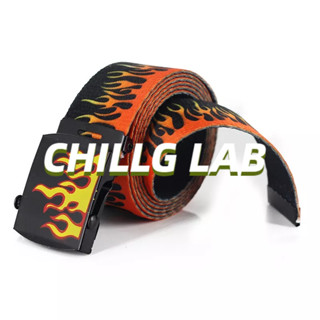 CHILLG LAB เข็มขัด เข็มขัดลายไฟผู้ชายวินเทจเข้มขัดลายไฟเข็มขัดผู้ชาย 90เข็มขัดเด็กช่างสายเอวผู้ชายเข็มขัดวัยรุ่นหัวเข็มขัดช่างเข็มขัดชายเท่ๆเด็กช่างเขมขัดเด็กช่างเข็มขัดเท่ๆ