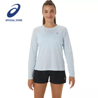 ASICS :  SILVER LS TOP WOMEN RUNNING ผู้หญิง เสื้อคอกลม ของแท้  SKY