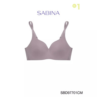 Sabina เสื้อชั้นใน Invisible Wire (ไม่มีโครง) รุ่น Perfect Bra รหัส SBD97701CM สีช็อคโกแลต