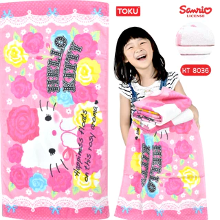 ผ้าขนหนู ลิขสิทธิ์แท้100% 16×32นิ้ว ไซส์S ผ้าเช็ดผม ผ้าเช็ดตัว ราคาส่ง พร้อมส่ง มีเก็บปลายทาง! ลายการ์ตูนSanrio Doraemon