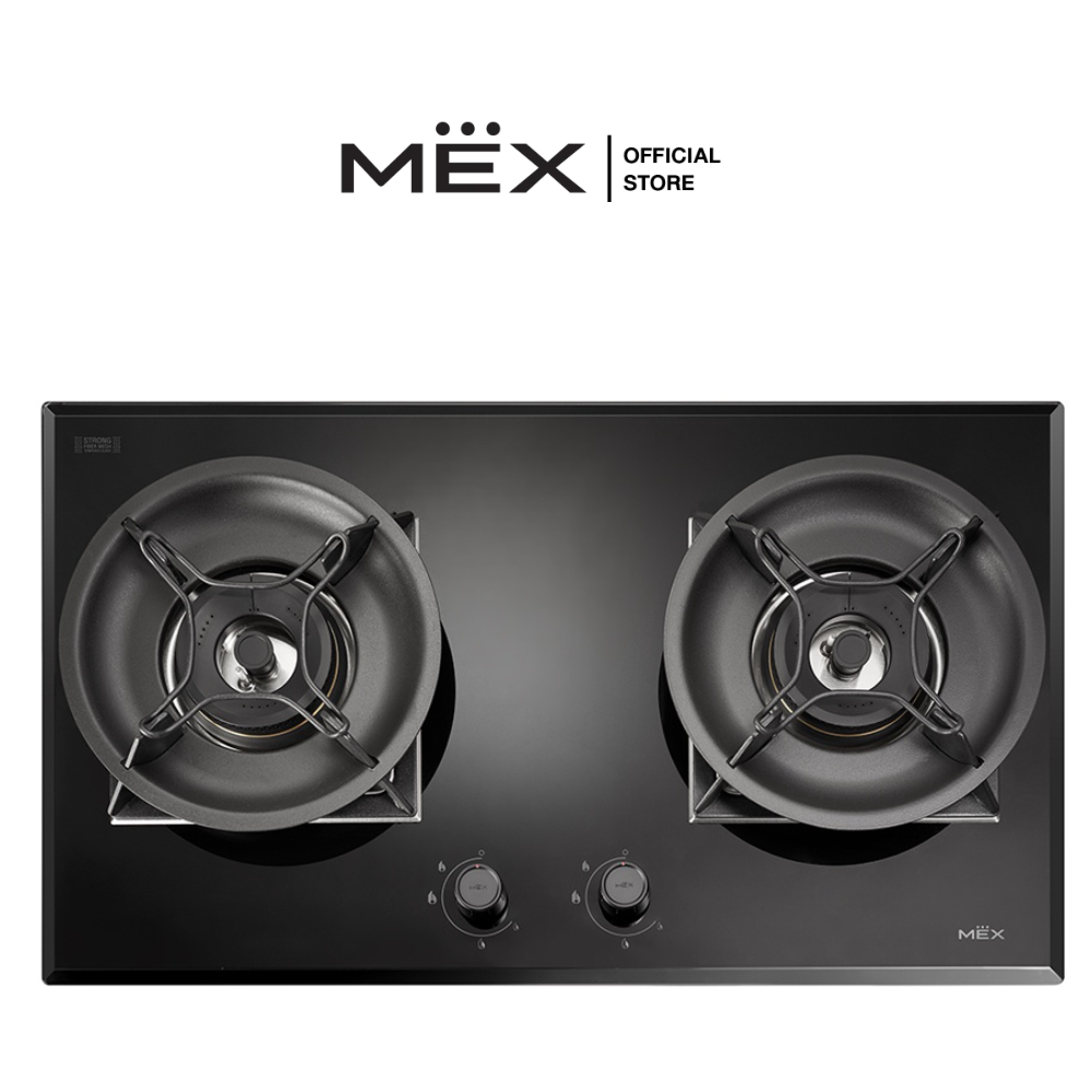 MEX รุ่น V7828MHR เตาแก๊สฐานกระจก ขนาด 78 ซม. (พร้อมจานสะท้อนความร้อน)