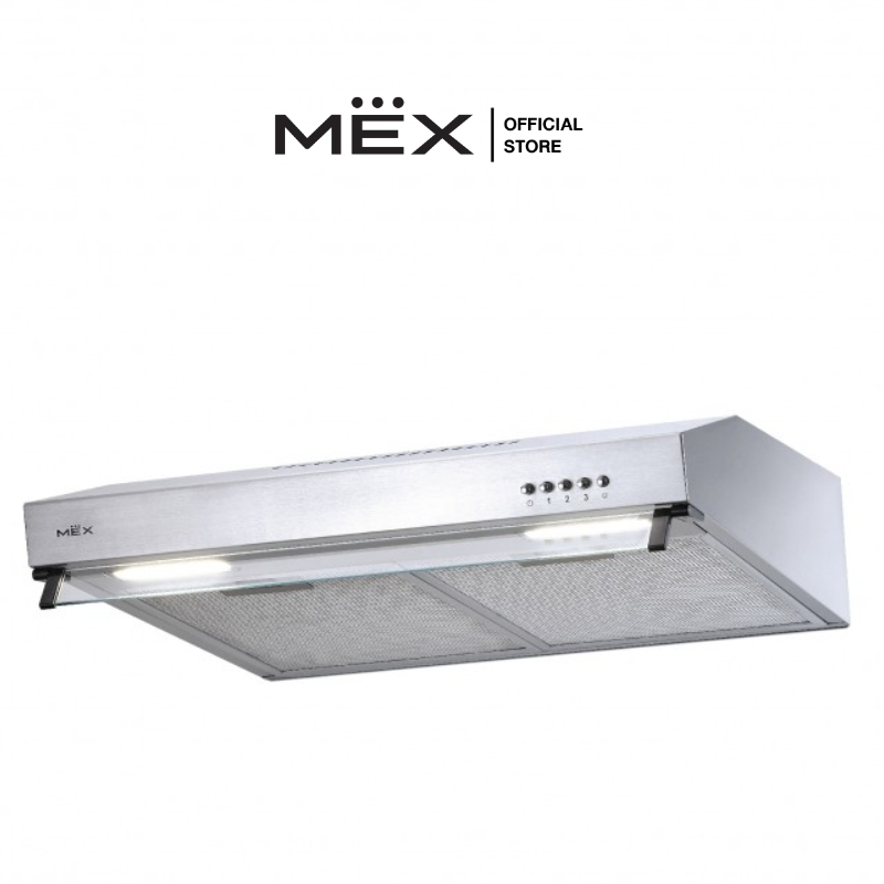 MEX รุ่น 2950X60 เครื่องดูดควันสเตนเลส สตีล ขนาด 60 ซม. (สามารถใช้ระบบหมุนเวียนภายในได้)