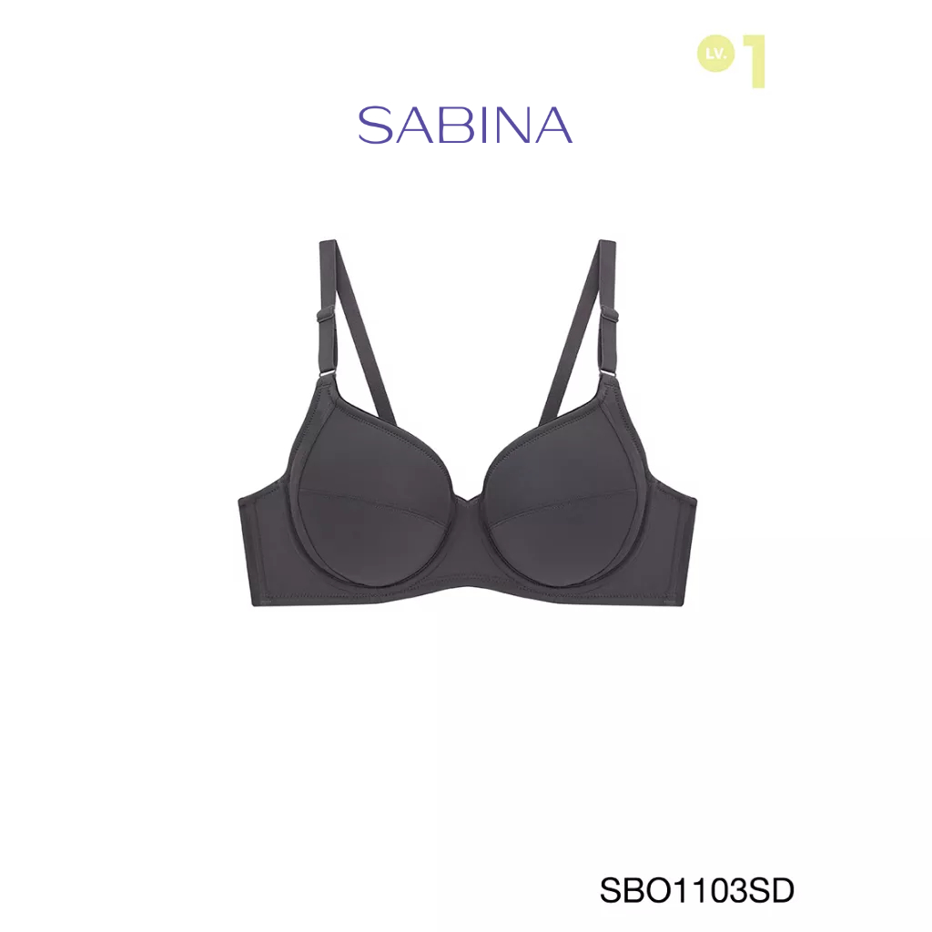 Sabina เสื้อชั้นใน มีโครง รุ่น Function Bra รหัส SBO1103SD สีเทาเข้ม