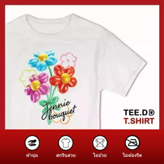 TEE.DD.TSHIRT เสื้อยืด Jennie Bouquet ผ้านุ่ม สกรีนสวย ไม่ย้วย ไม่ต้องรีด มีให้เลือกหลายสี ใส่ได้ทั้งชาย-หญิง