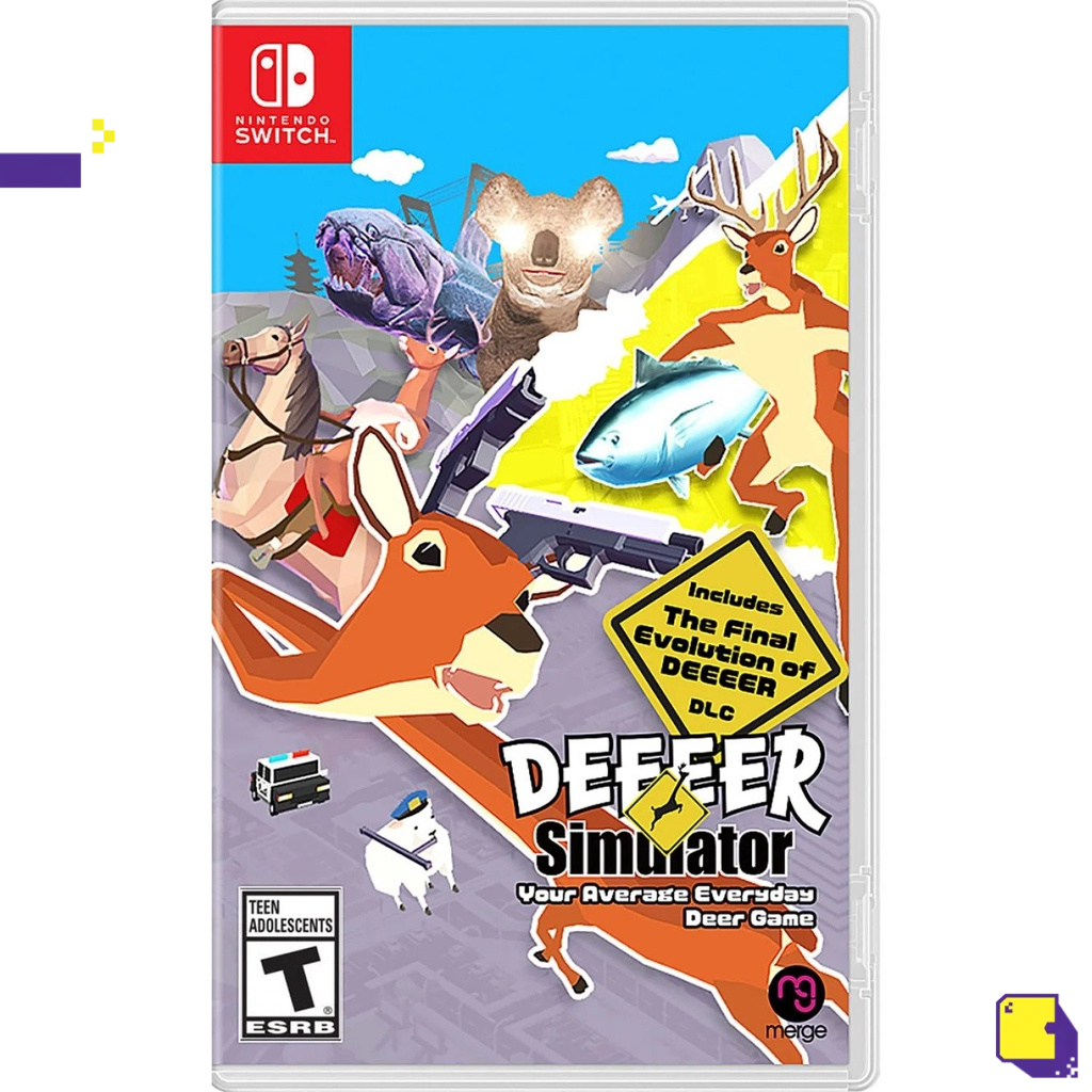 [+..••] พร้อมส่ง | NSW DEEEER SIMULATOR: YOUR AVERAGE EVERYDAY DEER GAME(เกม Nintendo Switch™ 🎮)