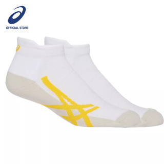 ASICS :  CUSHION SINGLE TAB UNISEX RUNNING ชายหญิง ถุงเท้า ของแท้  BRILLIANT WHITE