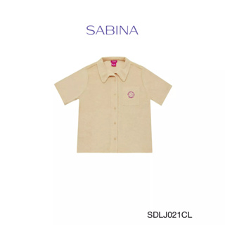 SABINA  Barbie เสื้อเชิ้ตลำลอง รหัส SDLJ021CL สีครีม