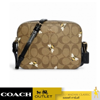 กระเป๋าสะพาย COACH C8671 MINI CAMERA BAG IN SIGNATURE CANVAS WITH BEE PRINT (IME7V) [C8671IME7V]