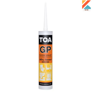 TOA ซิลิโคน GP (ชนิดกรด) ยาแนวรั่วซึม สินค้าใหม่ Silicone Sealant GP