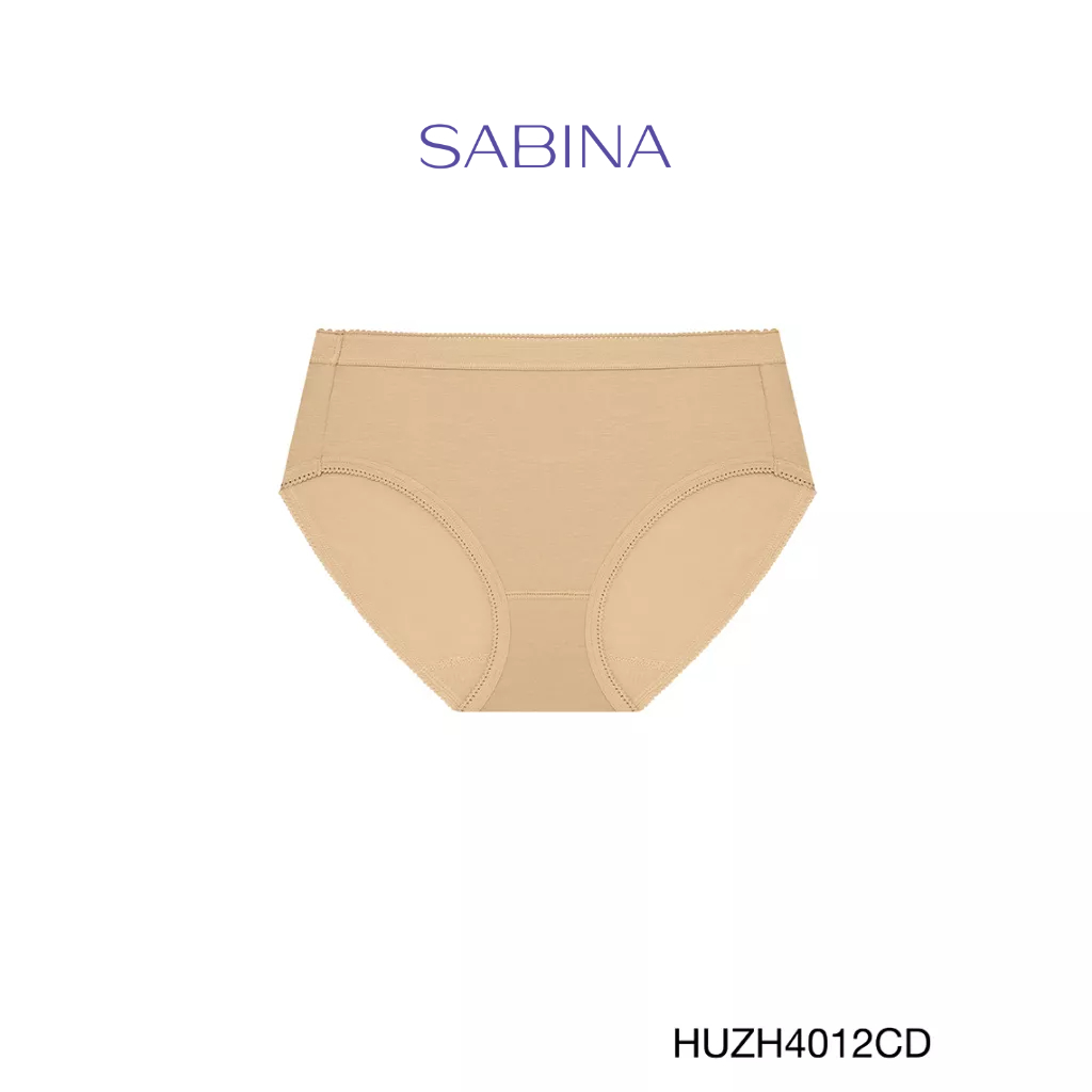 Sabina กางเกงชั้นใน Habpy Panty เบสิค ทรงครึ่งตัว รหัส HUZH4012CD สีเนื้อเข้ม