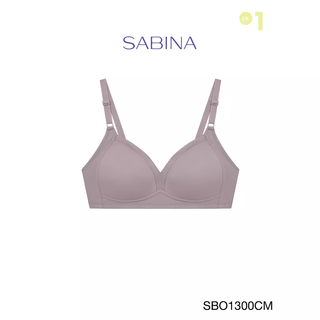 Sabina เสื้อชั้นใน Invisible Wire (ไม่มีโครง) รุ่น Function Bra รหัส SBO1300CM สีช็อคโกแลต