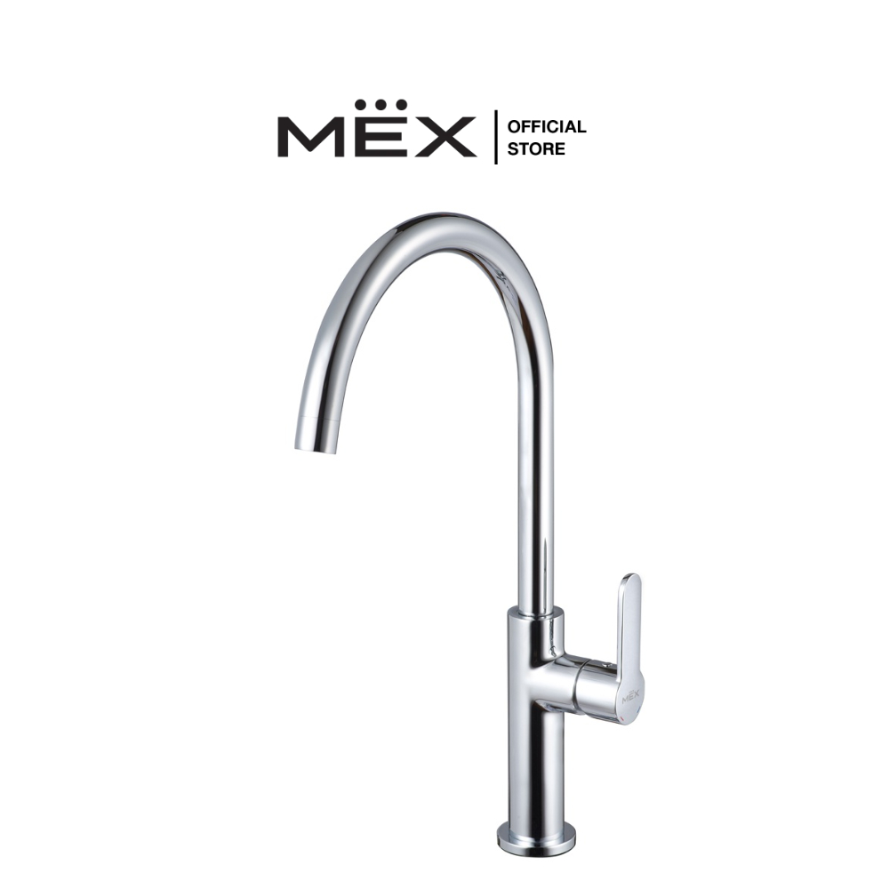 MEX ก๊อกผสมน้ำร้อน-เย็น รุ่น 11005S-E9 ชนิดติดตั้งบนเคาน์เตอร์ (สีโครเมี่ยม)