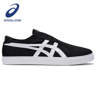 ASICS :  CLASSIC CT SLIP-ON UNISEX ชายหญิง รองเท้าผ้าใบ ของแท้  BLACK/WHITE