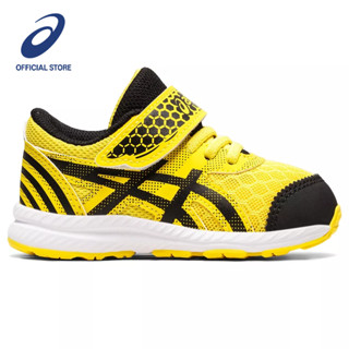 ASICS :  CONTEND 8 TS SCHOOL YARD KIDS RUNNING เด็ก รองเท้าวิ่ง ของแท้  VIBRANT YELLOW/BLACK