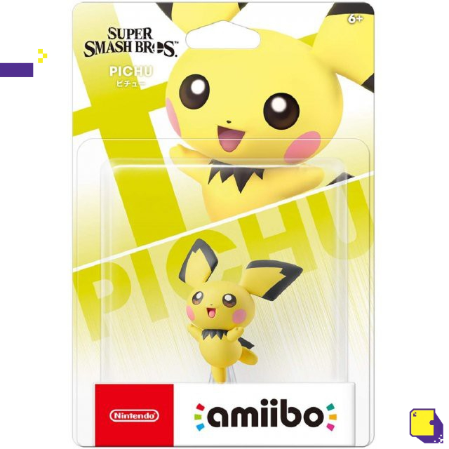 [+..••] AMIIBO AMIIBO SUPER SMASH BROS. SERIES FIGURE (PICHU) (JAPAN) (เกมส์ อื่นๆ🎮)