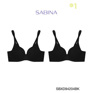 Sabina เสื้อชั้นใน มีโครง (Set 2 ชิ้น) รุ่น Perfect Bra รหัส SBXD94204BK สีดำ