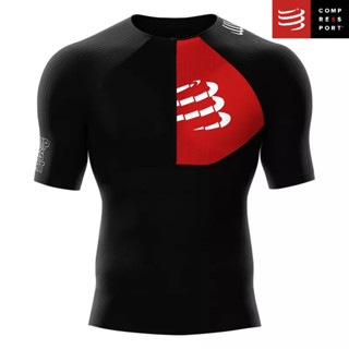 ลดพิเศษ เสื้อไตรกีฬา  Compressport  แขนสั้น ผู้ชาย สีดำ /TRIATHLON POSTURAL AERO SS TOP BLACK