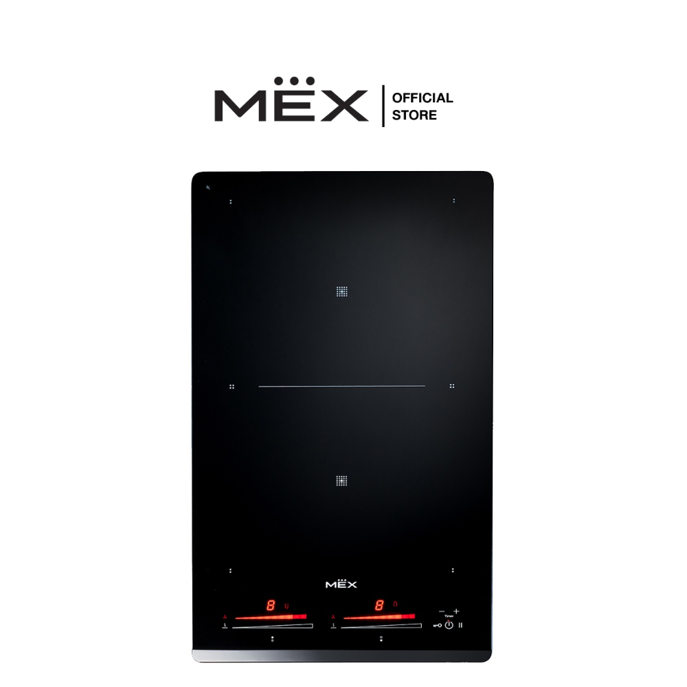 MEX รุ่น VFL6532 เตาแม่เหล็กไฟฟ้า 2 หัวเตา ฐานกระจกเซรามิค ขนาด 30 ซม. (Induction)