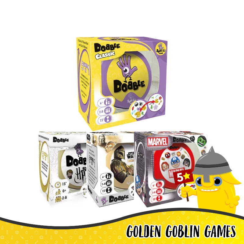 Dobble/Spot it! - Dobble Classic, Star Wars The Mandalorian, Marvel, Harry Potter