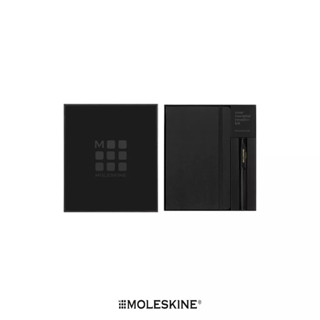 Moleskine ชุดสมุดบันทึกลูกลื่นปากกา Kaweco ปกแข็ง สีดำ ขนาดใหญ่ 13x21 ซม. MOLESKINE NOTEBOOK AND KAWECO ROLLERBALL PEN