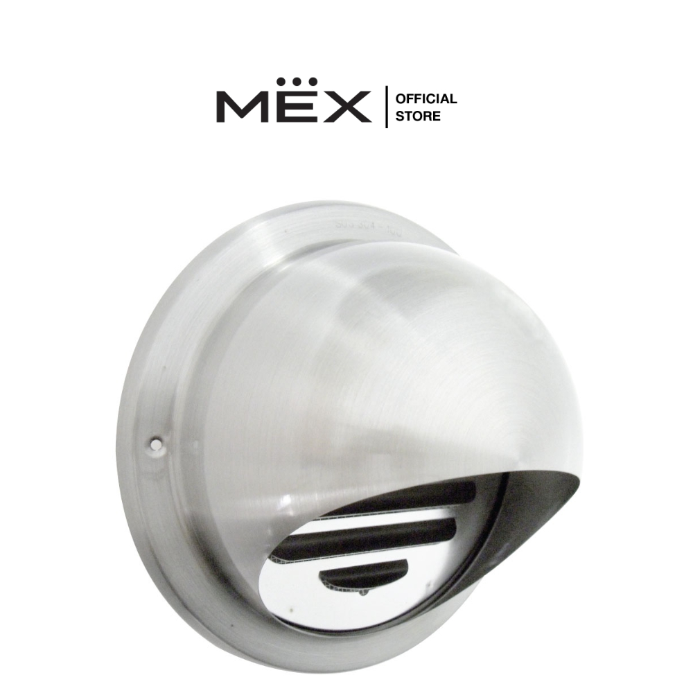 MEX FCR100X (4 นิ้ว) ฝาครอบช่องระบายอากาศขนาด 100 มม. สเตนเลส สตีล AISI 304