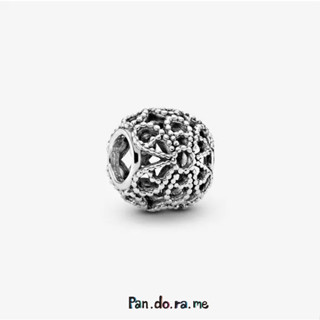 [พร้อมส่ง สินค้าแท้ 💯] Pandora  Beaded Openwork Flower Charm