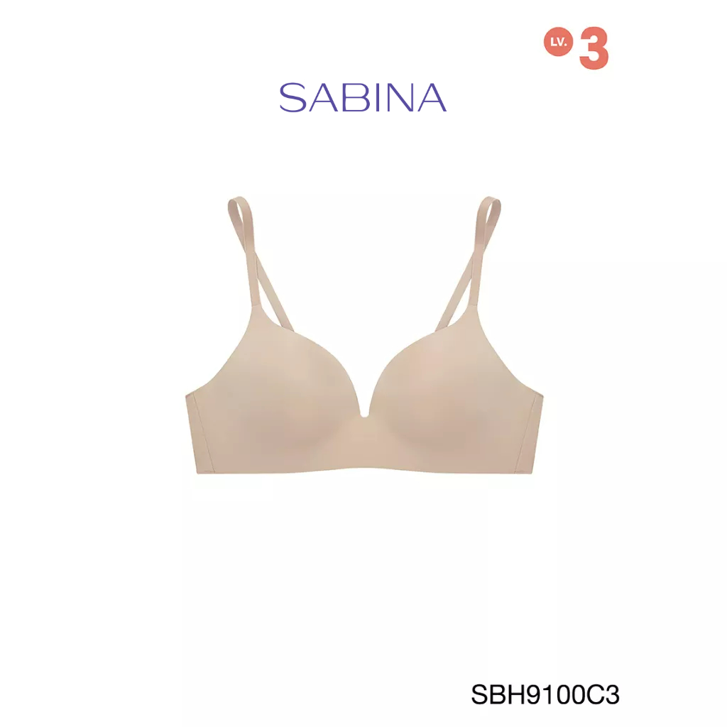 SABINA BRALESS เสื้อชั้นในไม่มีโครง รุ่น Soft Doomm รหัส SBH9100C3 สีเนื้อเข้ม