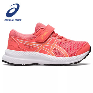 ASICS :  CONTEND 8 PS KIDS RUNNING เด็ก รองเท้าวิ่ง ของแท้  PAPAYA/SUMMER DUNE