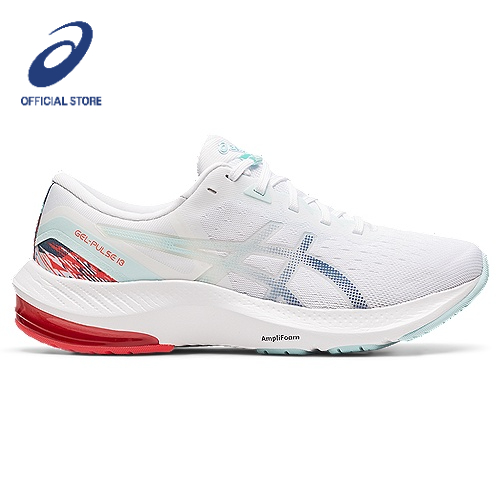 ASICS :  GEL-PULSE 13 WOMEN RUNNING ผู้หญิง รองเท้าวิ่ง ของแท้  WHITE/GREY FLOSS