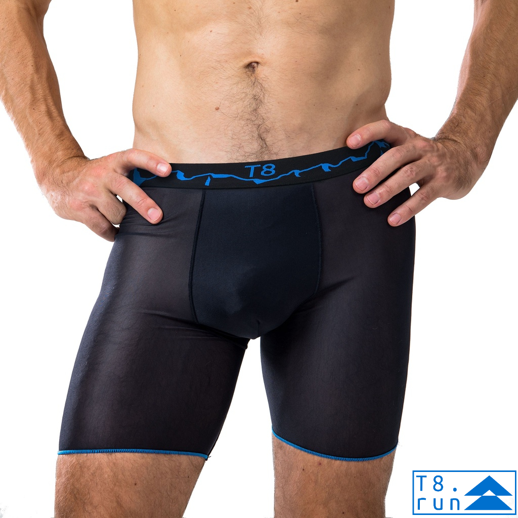 T8 Run กางเกงในสำหรับวิ่ง Men's Commandos Running Underwear (ขอบเอวสีดำ) ผ้าบาง รุ่นใหม่ล่าสุด