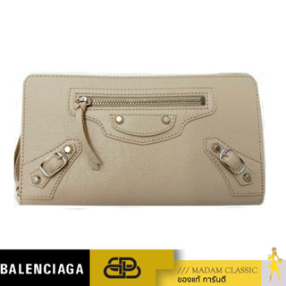 กระเป๋าสตางค์ BALENCIAGA ZIP AROUND LONG WALLET (BEIGE) [2530362730]