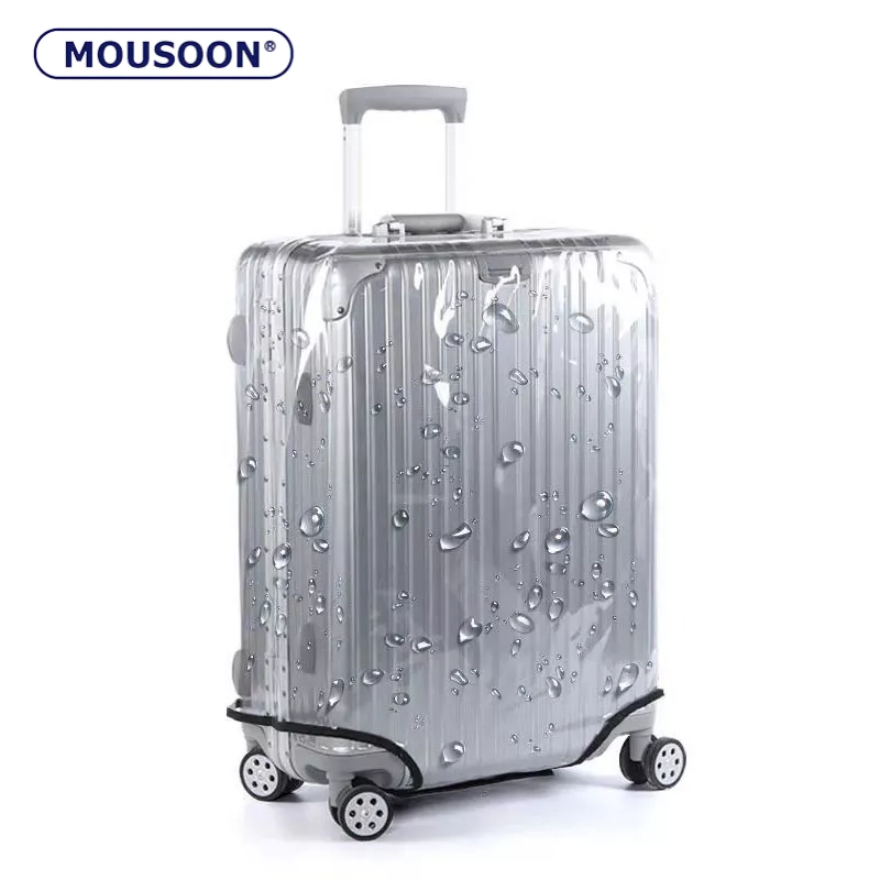 Mousoon กระเป๋าเดินทางหนา 20 รถเข็น 24 กระเป๋าเดินทางโปร่งใส 26 ผ้าคลุมกันฝุ่นทนต่อการสึกหรอ 28 กันน้ํา30 นิ้ว