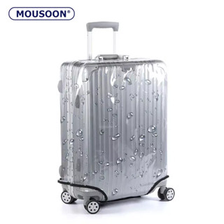 MOUSOON ผ้าคลุมกระเป๋าเดินทางแบบหนา 20 Trolley Case 24 Transparent เดินทาง Cover 26ฝาครอบกันฝุ่นทนต่อการสึกหรอ28กันน้ำ30นิ้ว