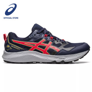 ASICS :  GEL-SONOMA 7 MEN RUNNING ผู้ชาย รองเท้าเดินป่า ของแท้  MIDNIGHT/ELECTRIC RED