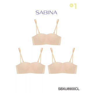 Sabina เสื้อชั้นใน (Set 3 ชิ้น ) Invisible Wire (ไม่มีโครง) รุ่น Pretty Perfect รหัส SBXU8900CL สีเนื้ออ่อน